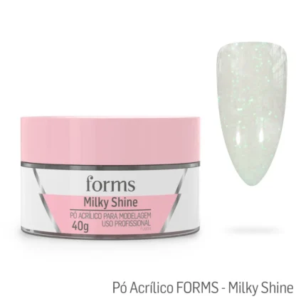 Pó Acrílico Para Modelagem Milky Shine - Forms