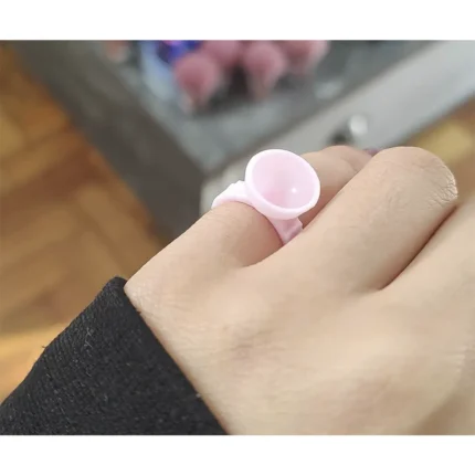 Anel batoque rosa 30un.