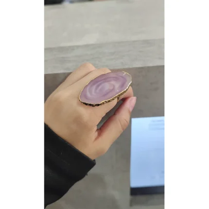 Anel pedra jade