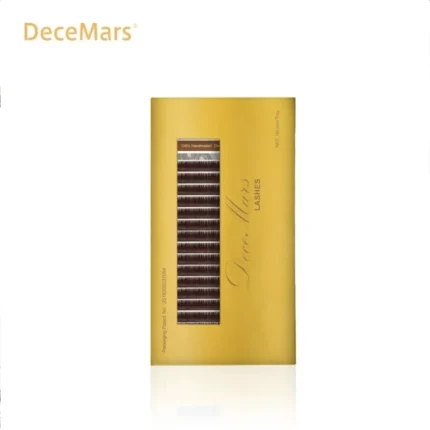 Cílios Decemars fio a fio 0.07D Marrom mix 8 ao 14mm
