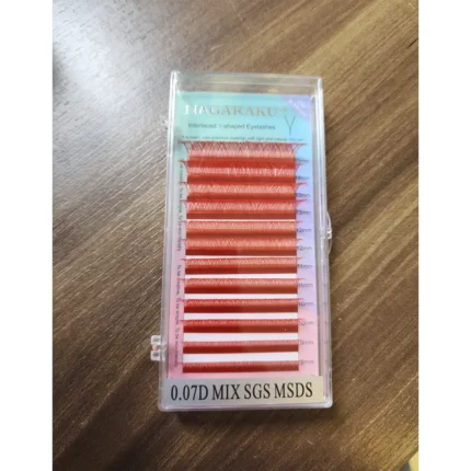 Cílios Nagaraku Y Vermelho 0.07D Mix 8 ao 15mm