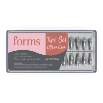 Tips Gel X Forms - bailarina transparente 260un