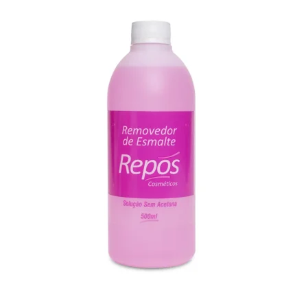 Removedor de Esmalte Repos 500ml sem acetona (Rosa)