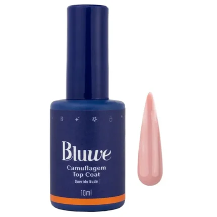 Top Coat Camuflagem Querido Nude 10ml - Bluwe