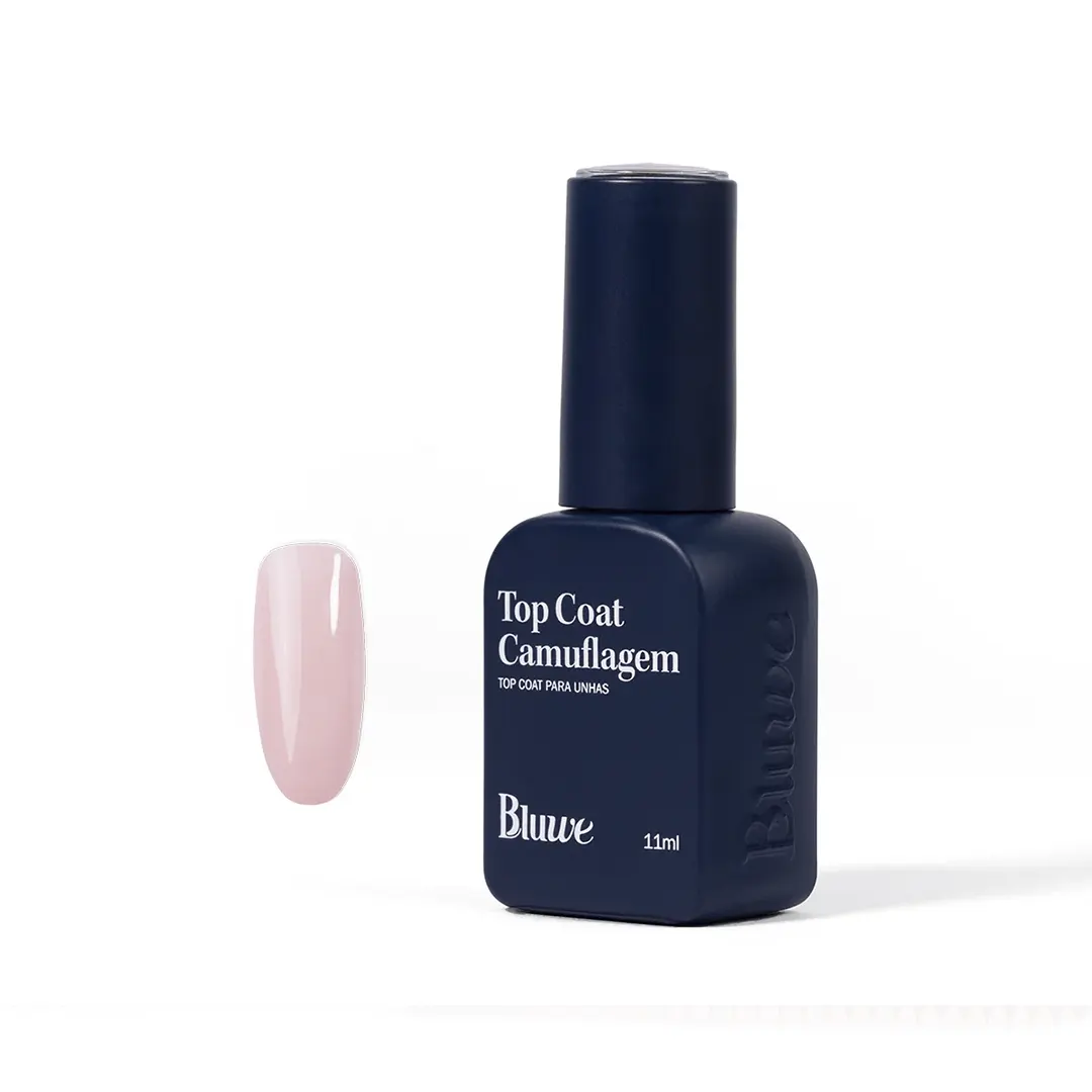 Top Coat Camuflagem Querido Pink 10ml - Bluwe Bluwe - Top Coat Camuflagem Querido Pink 10ml - Imagem 1