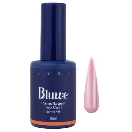 Top Coat Camuflagem Querido Pink 10ml - Bluwe