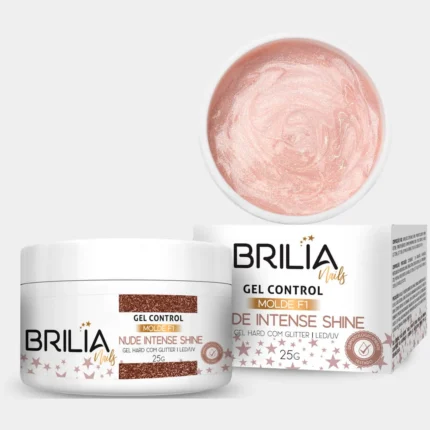Gel Control Nude Intense Shine Molde F1 25g Brilia Nails