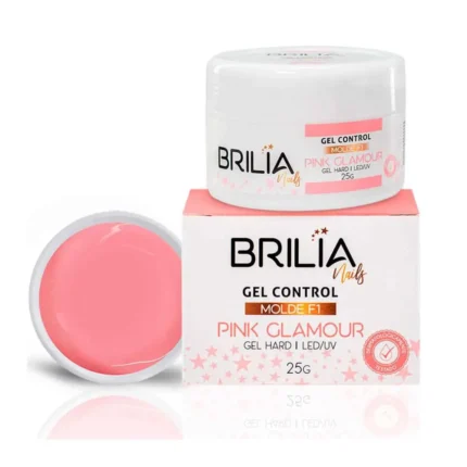 Gel Control Pink Glamour Molde F1 25g Brilia Nails