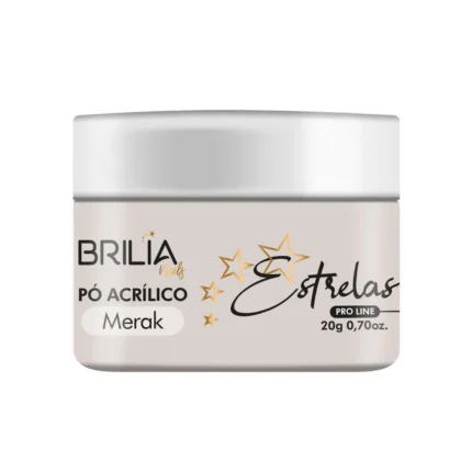 Pó Acrílico Estrelas Merak 20g Brilia Nails