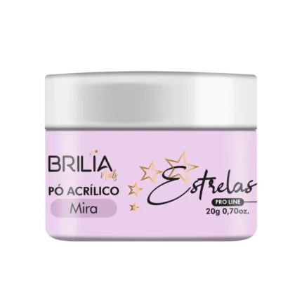 Pó Acrílico Estrelas Mira 20g Brilia Nails
