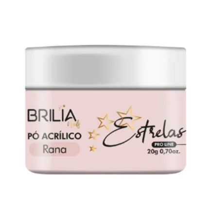 Pó Acrílico Estrelas Rana 20g Brilia Nails