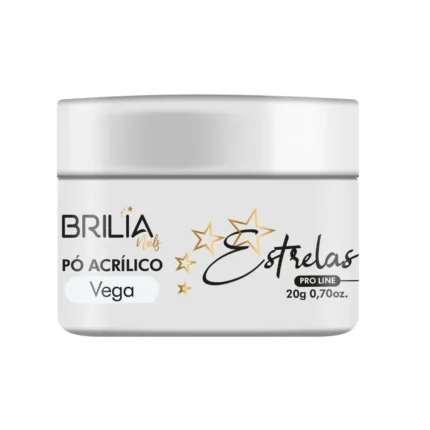 Pó Acrílico Estrelas Vega 20g Brilia Nails