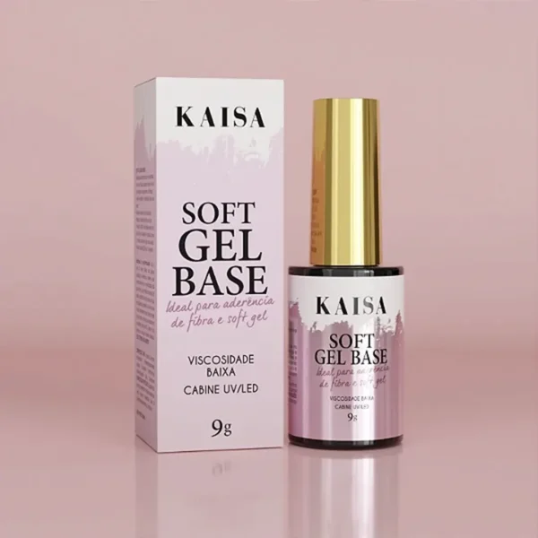 Soft Gel Base Kaisa Luxo 9g Led/uv - Ideal Fibra e Soft Gel