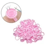 Anel Batoque Flor Descartável Cílios -100 Un