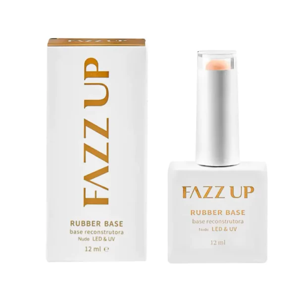 Base Gel Construtora de Unhas Fazz Up Rubber Base Nude 12ml