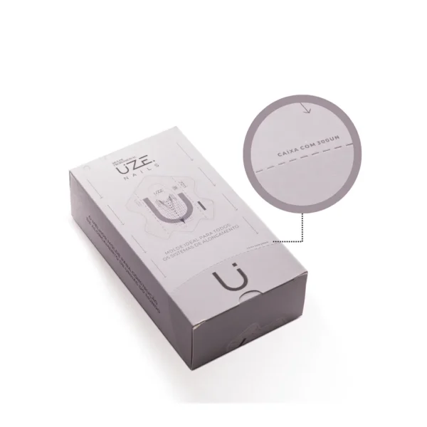 Caixa De Molde Tecnológico Uze Nails - 300 Unidades