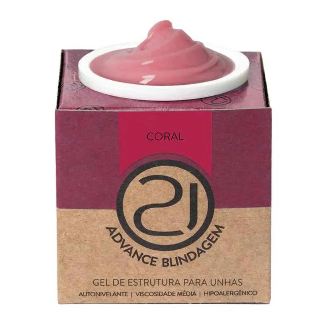 Gel Ecoline Advance Blindagem Coral 32g Nails 21 Nails 21 - Gel Ecoline Advance Blindagem Coral 32g - Imagem 1