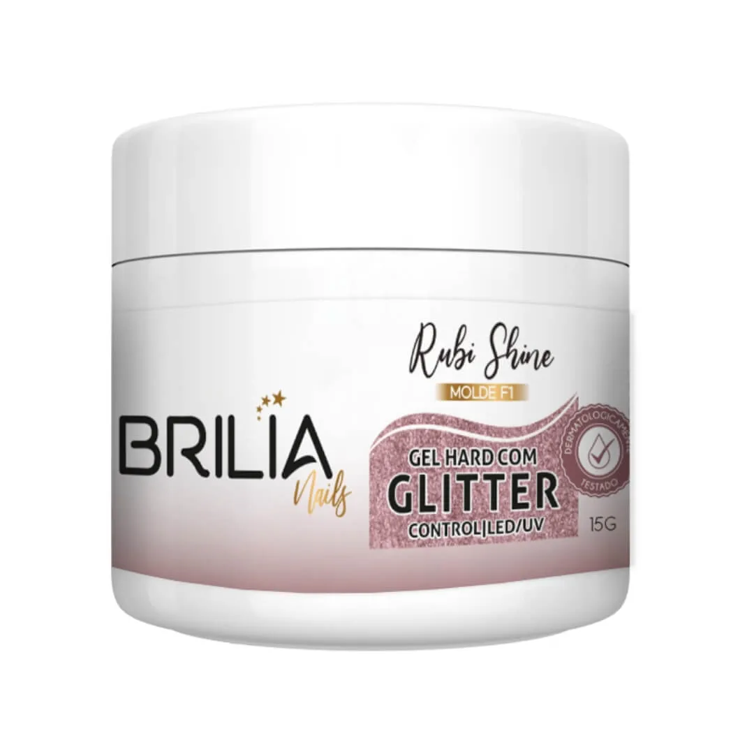 Gel Glitter Rubi Shine 15g - Brilia Nails Brilia Nails - Gel Glitter Rubi Shine 15g - Imagem 1