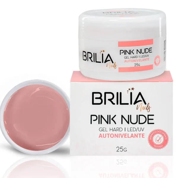 Gel Pink Nude Autonivelante 25g - Brilia Nails