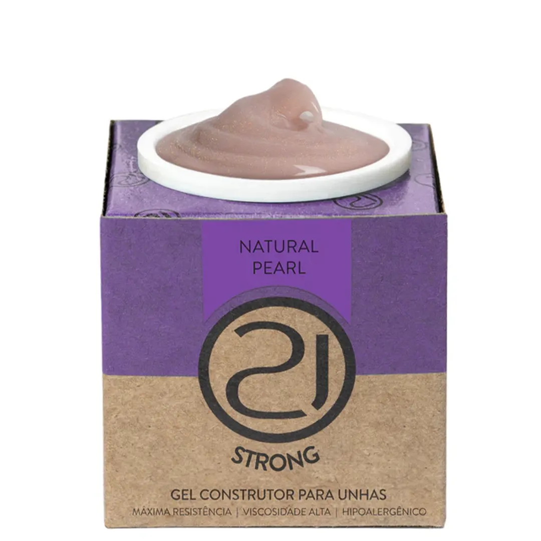 Gel Strong Natural Pearl 34g - Nails 21 Nails 21 - Gel Strong Natural Pearl 34g - Imagem 1