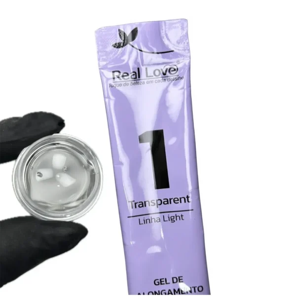 Gel sachê Real Love 1 Transparente 15ml