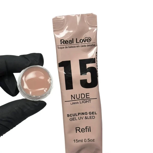 Gel sachê Real Love 15 Nude 15ml