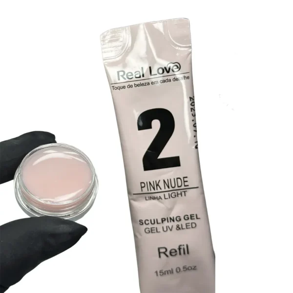 Gel sachê Real Love 2 Pink Nude 15ml