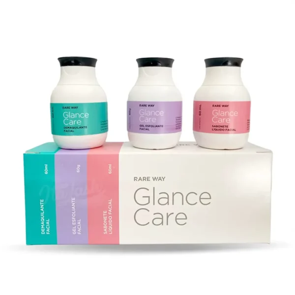 Kit Baby Glance Care 60ml Esfoliante Sabonete e Demaquilante