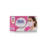 Máscara Descartável Tripla com Elástico e Filtro - Medix - Rosa