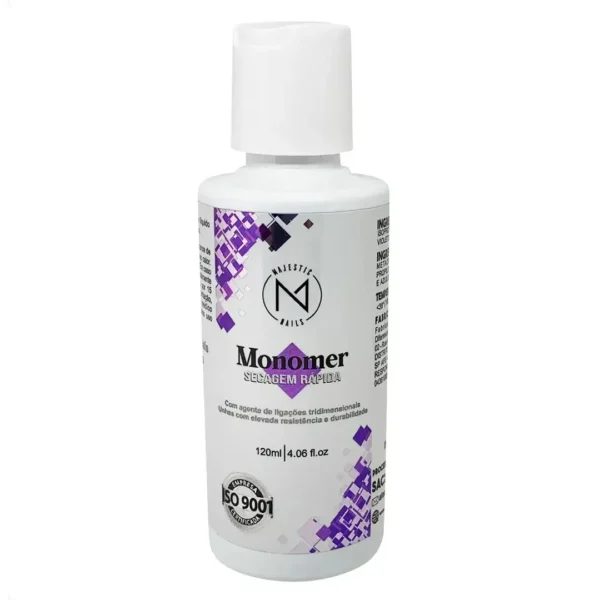 Monomer Líquido 120ml Secagem Rápida - Majestic Nails