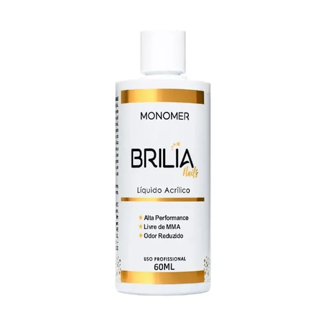 Monomer Para Alongamento Unhas Em Acrílico 60ml Brilia Nails Monomer Brilia Nails para Alongamento de Unhas em Acrílico 60ml - Imagem 1