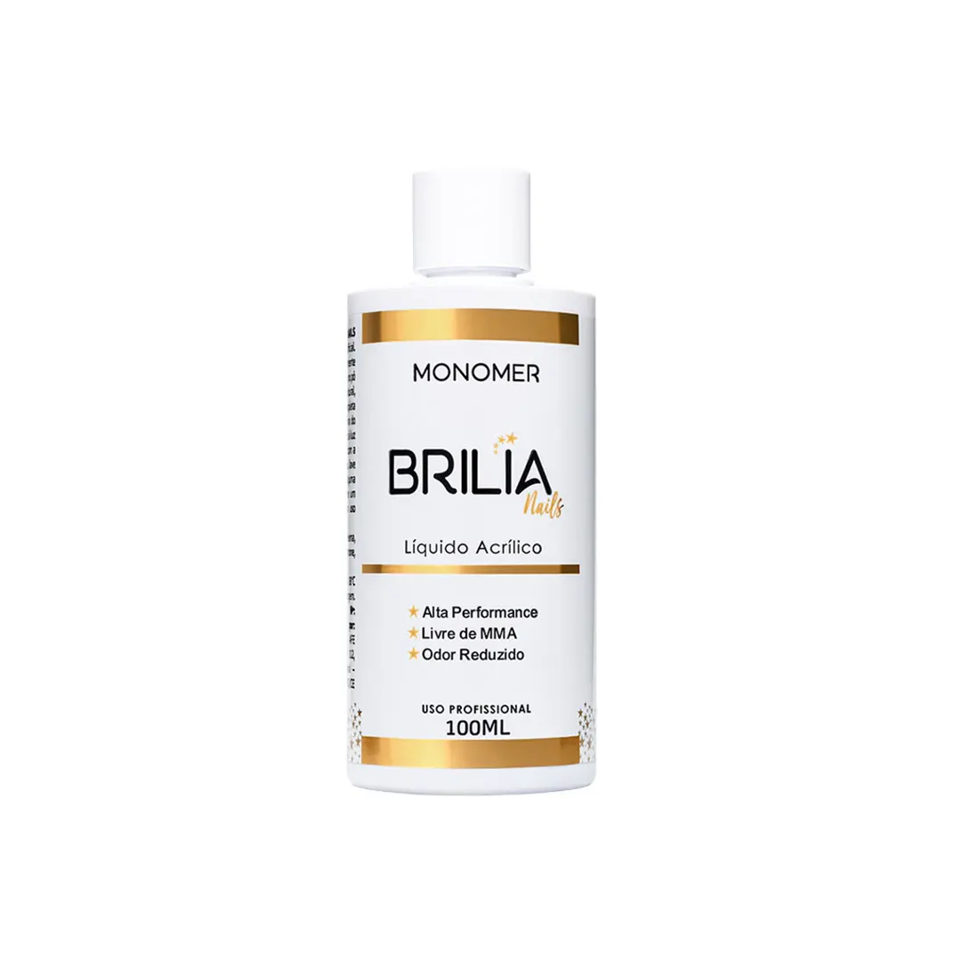 Monomer para Alongamento de Unhas em Acrílico 100ml - Brilia Nails Monomer Brilia Nails para Alongamento de Unhas em Acrílico 100ml - Imagem 1