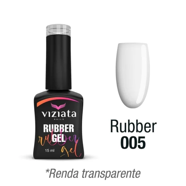 Rubber 005 Viziata Nails Esmalte em Gel (Renda)