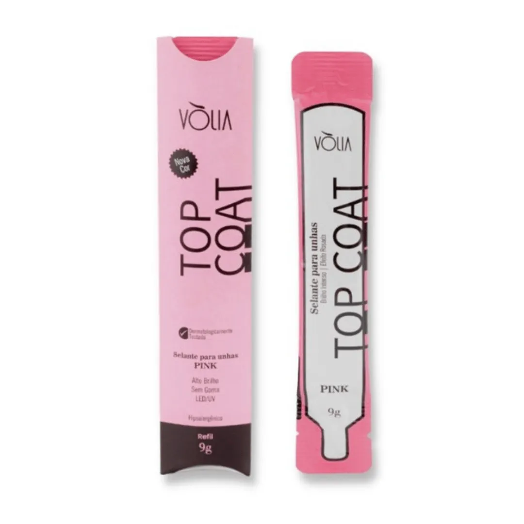 Sachê Refil Top Coat Pink 9g - Vòlia Vòlia - Sachê Refil Top Coat Pink 9g - Imagem 1