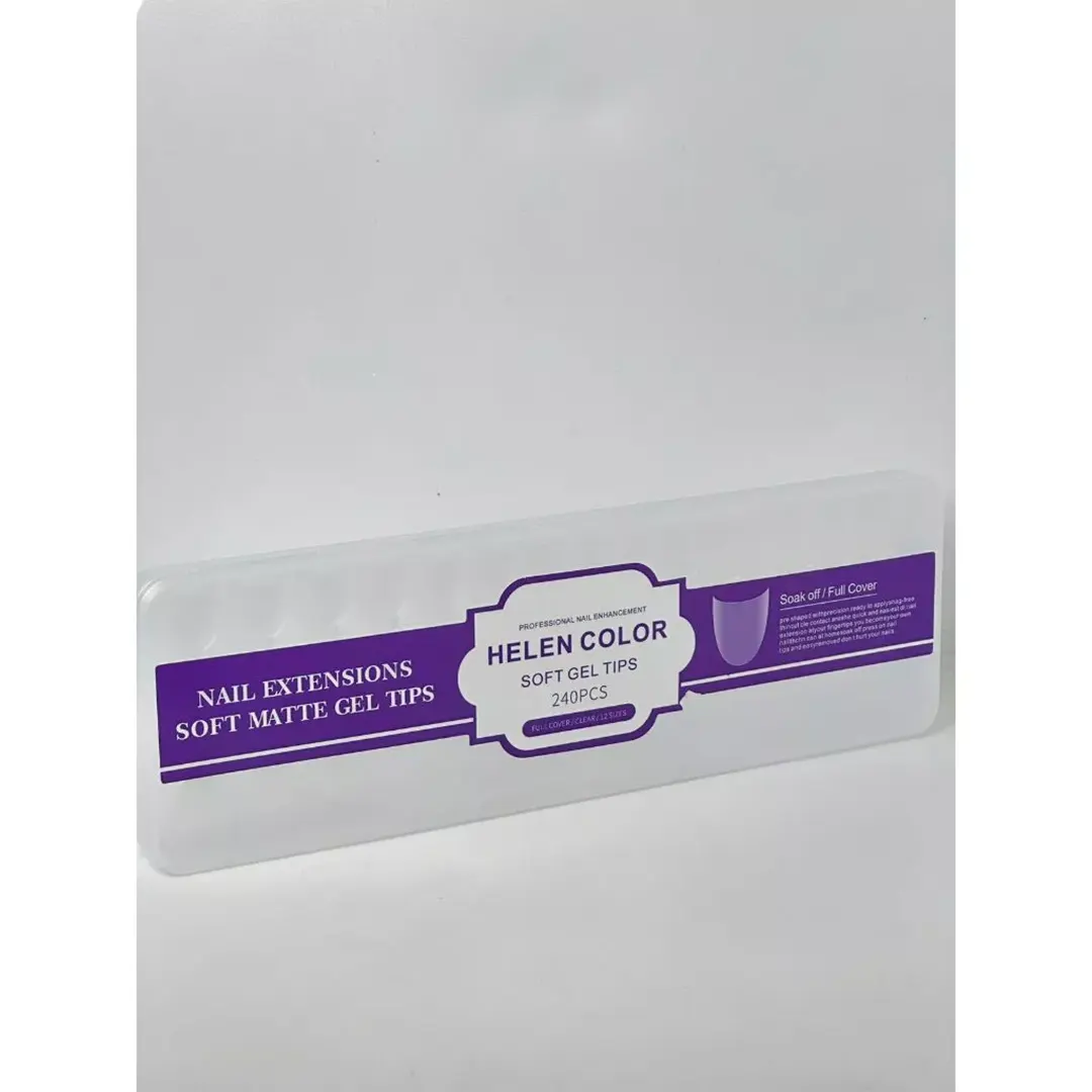 Soft Gel Tips Redonda Fosca 240unid. - Helen Color - 2 Helen Color - Soft Gel Tips Redonda Fosca 240unid. - Imagem 1