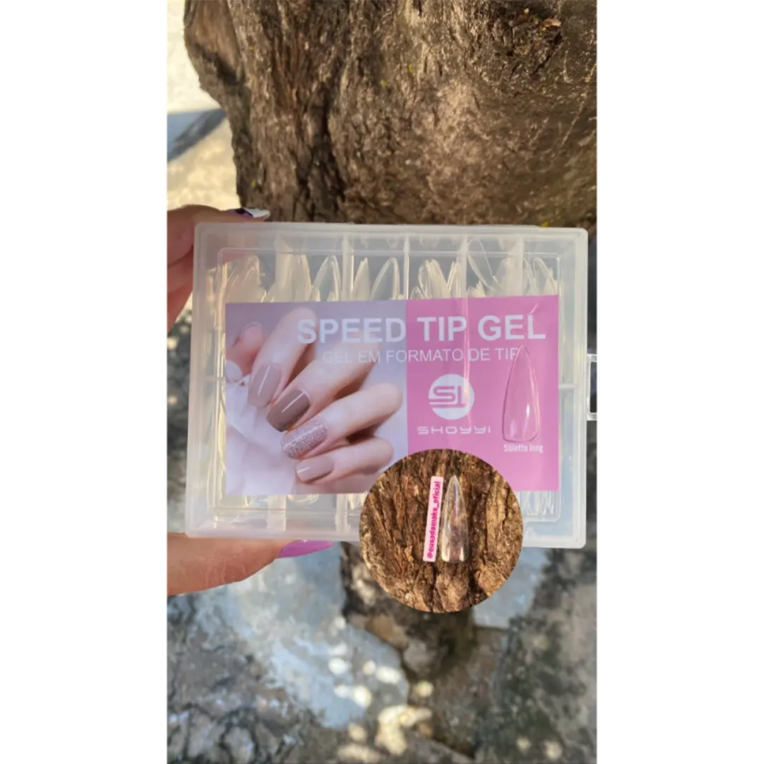 Tips Soft Gel Stiletto Longa com 240pçs - Shoyyi Shoyyi - Tips Soft Gel Stiletto Longa com 240pçs - Imagem 1