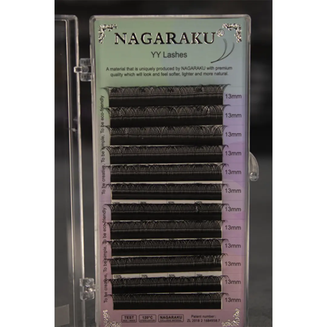 Nagaraku - 13mm Cílios YY 0.07D - Volume Brasileiro Nagaraku - 13mm Cílios YY 0.07D - Volume Brasileiro - Imagem 1