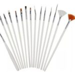OEM - Kit 15x Pincel 15 Pinceis Manicure Decoração Artistica Nail