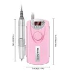 Lixadeira Motor Unha Lixa Elétrica Recarregável Portátil Gel